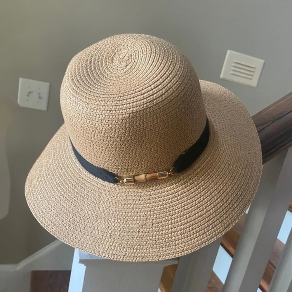 Nicole Marciano Straw Sun Hat UPF 50